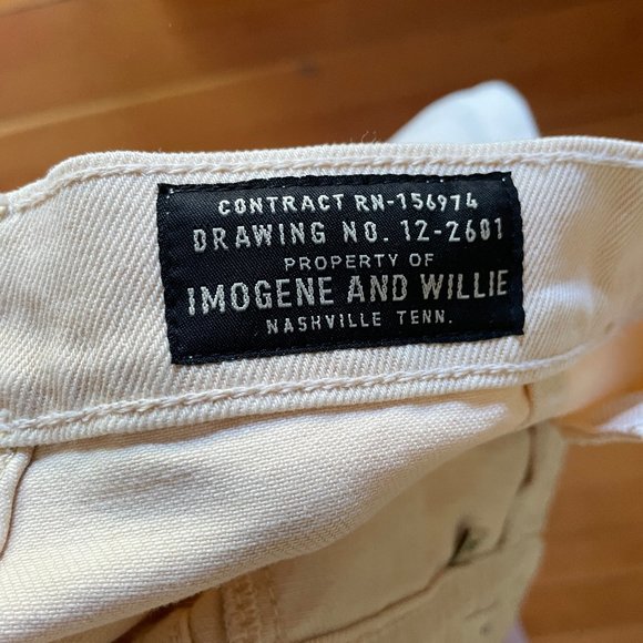 Imogene & Willie Liza work pants in natural - Picture 7 of 8